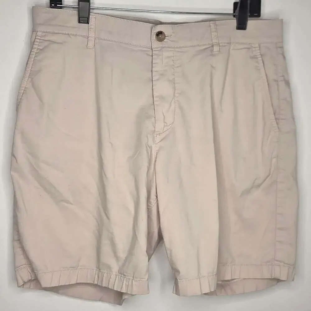 Faherty Reserve Mens Size 32 Chino Casual Beige Shorts